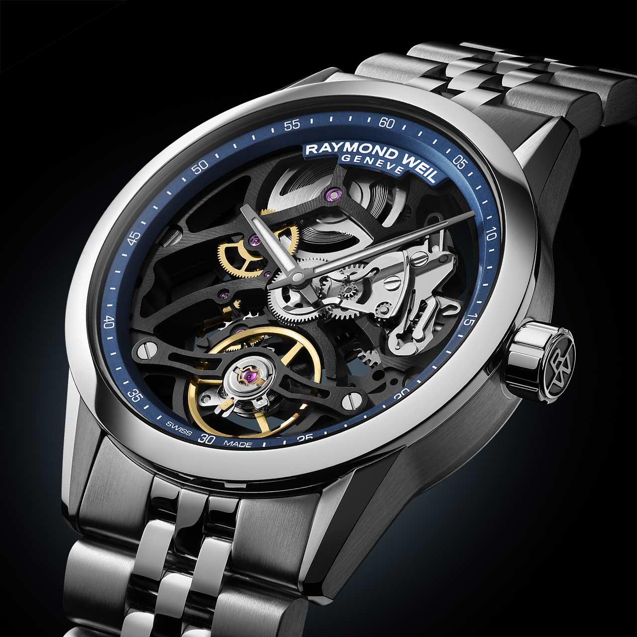 Raymond Weil Freelancer Skeleton 38 mm ref. 2783-ST-50000 side