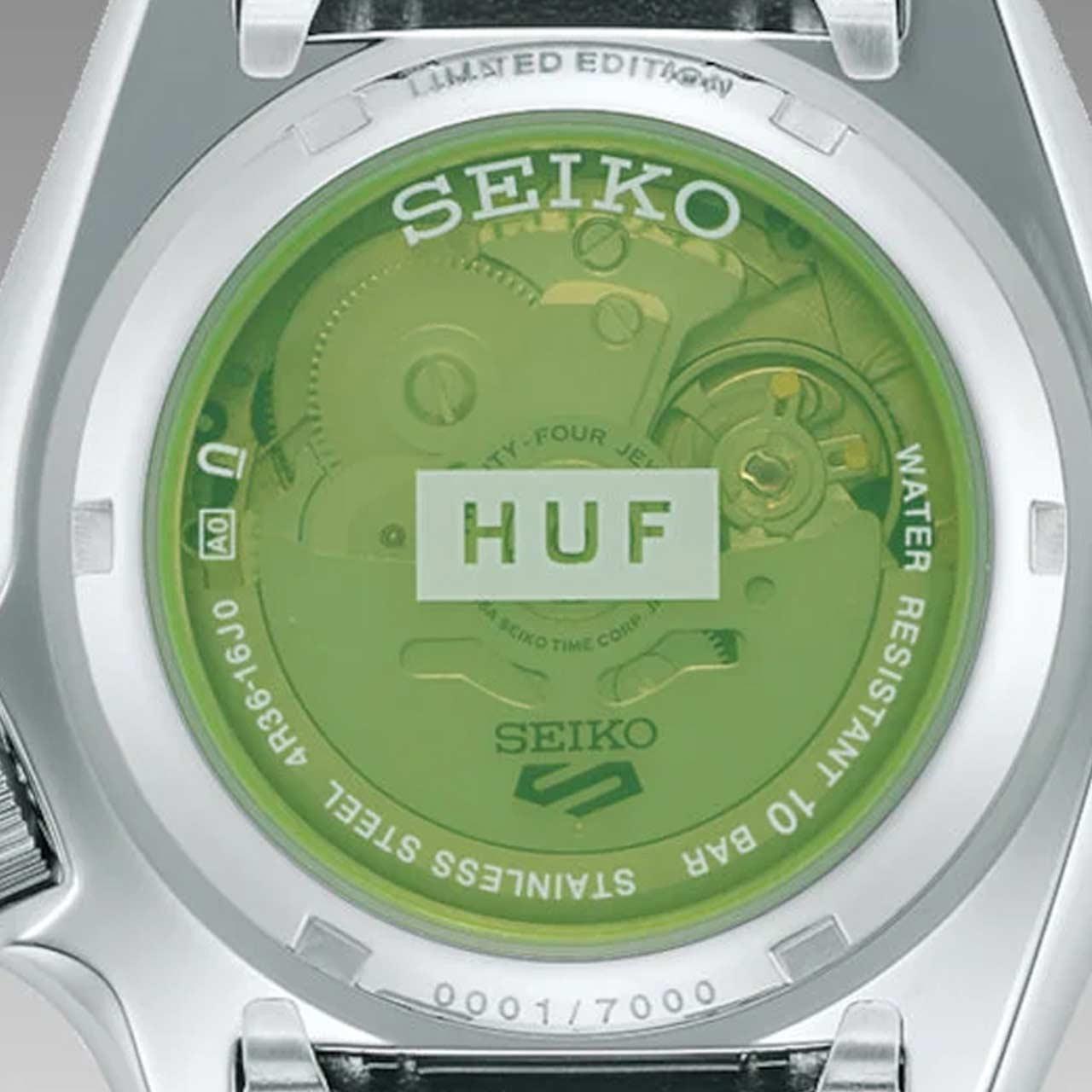 Seiko 5 Sports HUF Limited Edition ref. SRPL33 / SBSA279 back