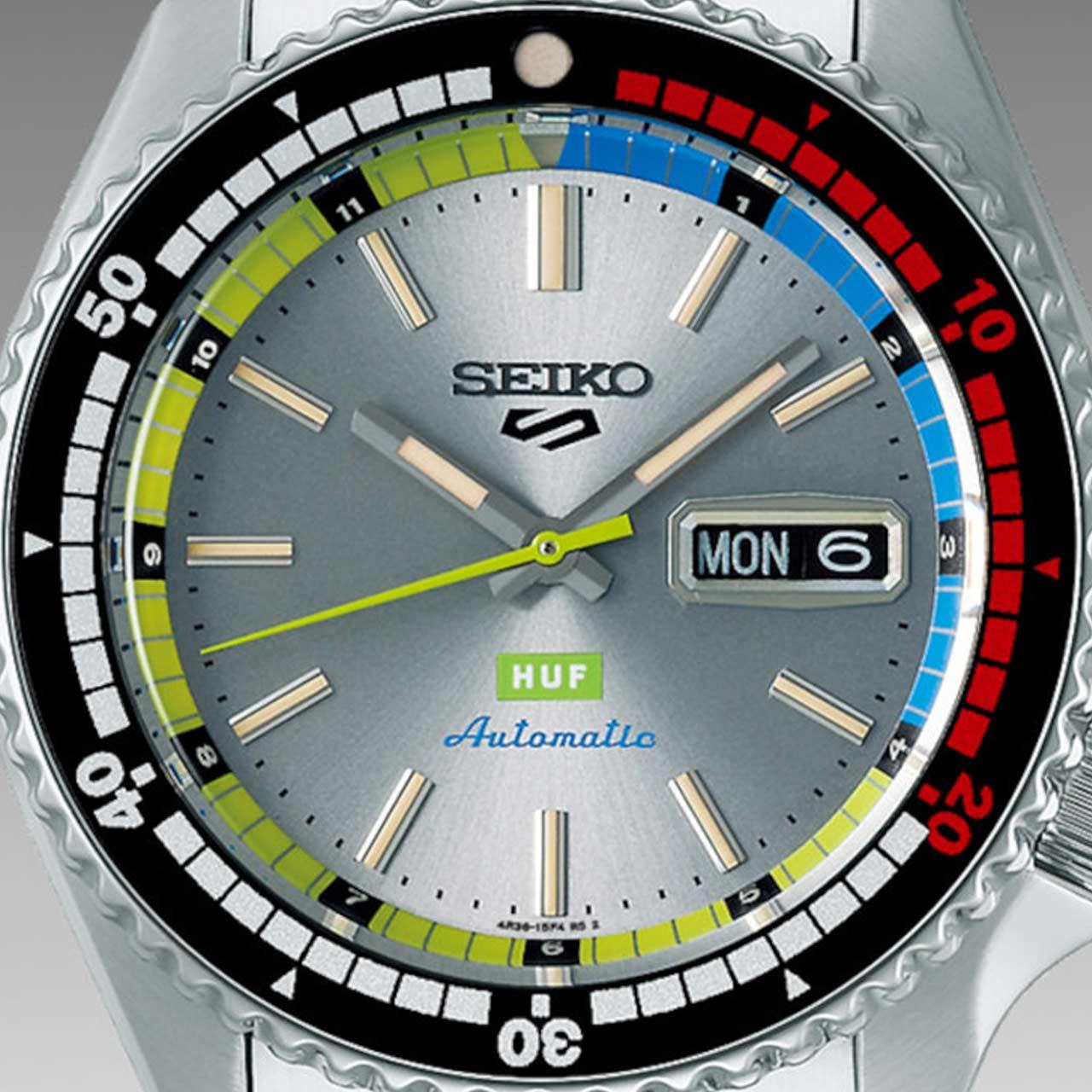 Seiko 5 Sports HUF Limited Edition ref. SRPL33 / SBSA279 dial