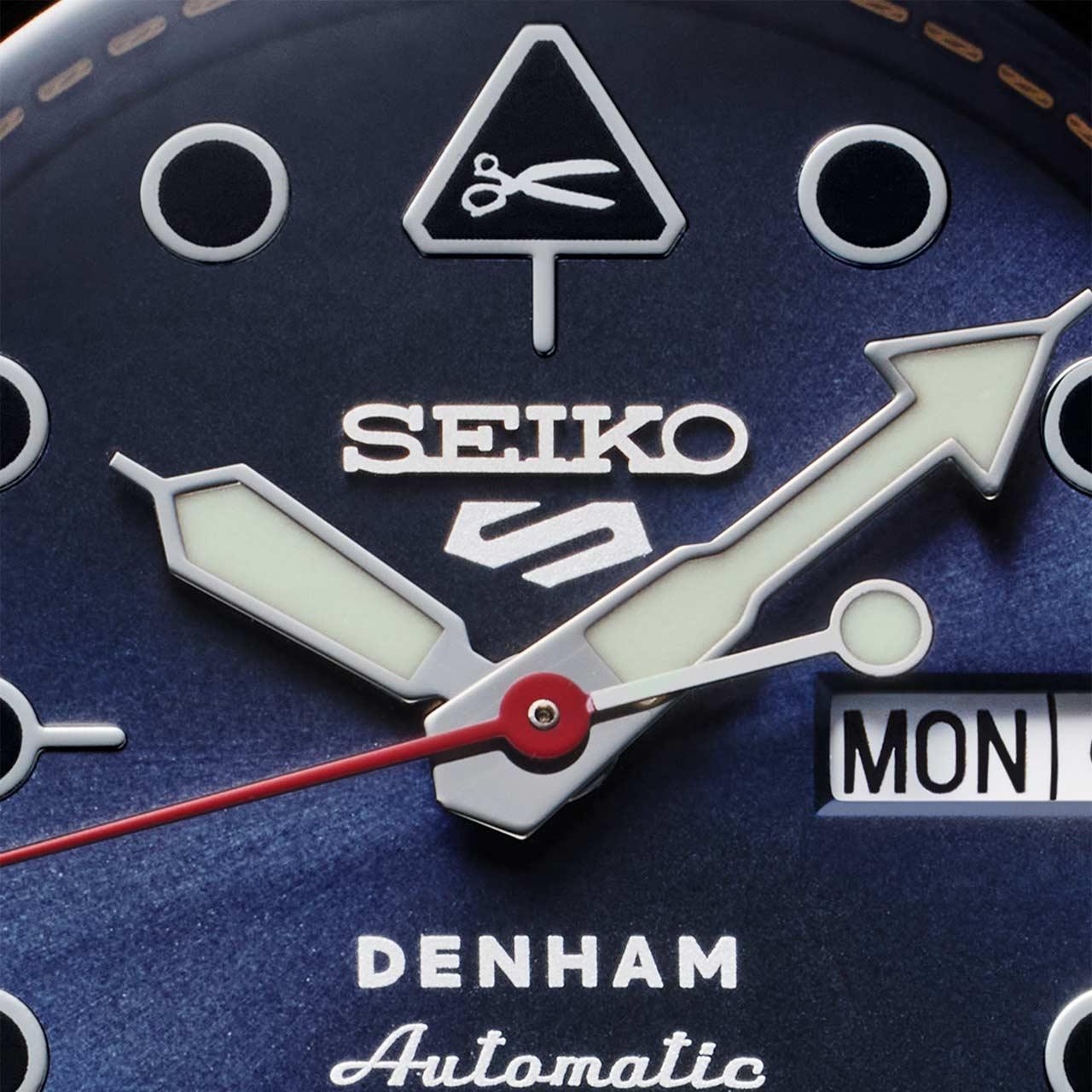 Seiko 5 Sports Denham Limited Edition ref. SRPL35 / SBSA281 dial detail