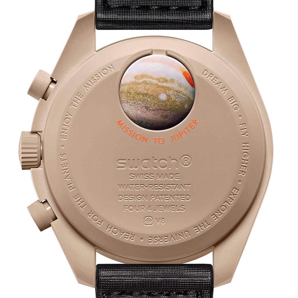 Omega x Swatch Bioceramic Moonswatch Mission to Jupiter – ref. SO33C100 back