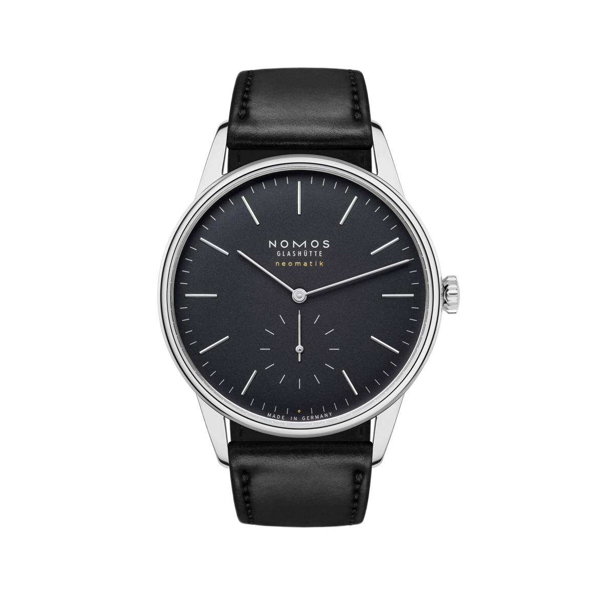 Nomos Orion Neomatik New Black and 39 New Black ref. 346 and ref. 396