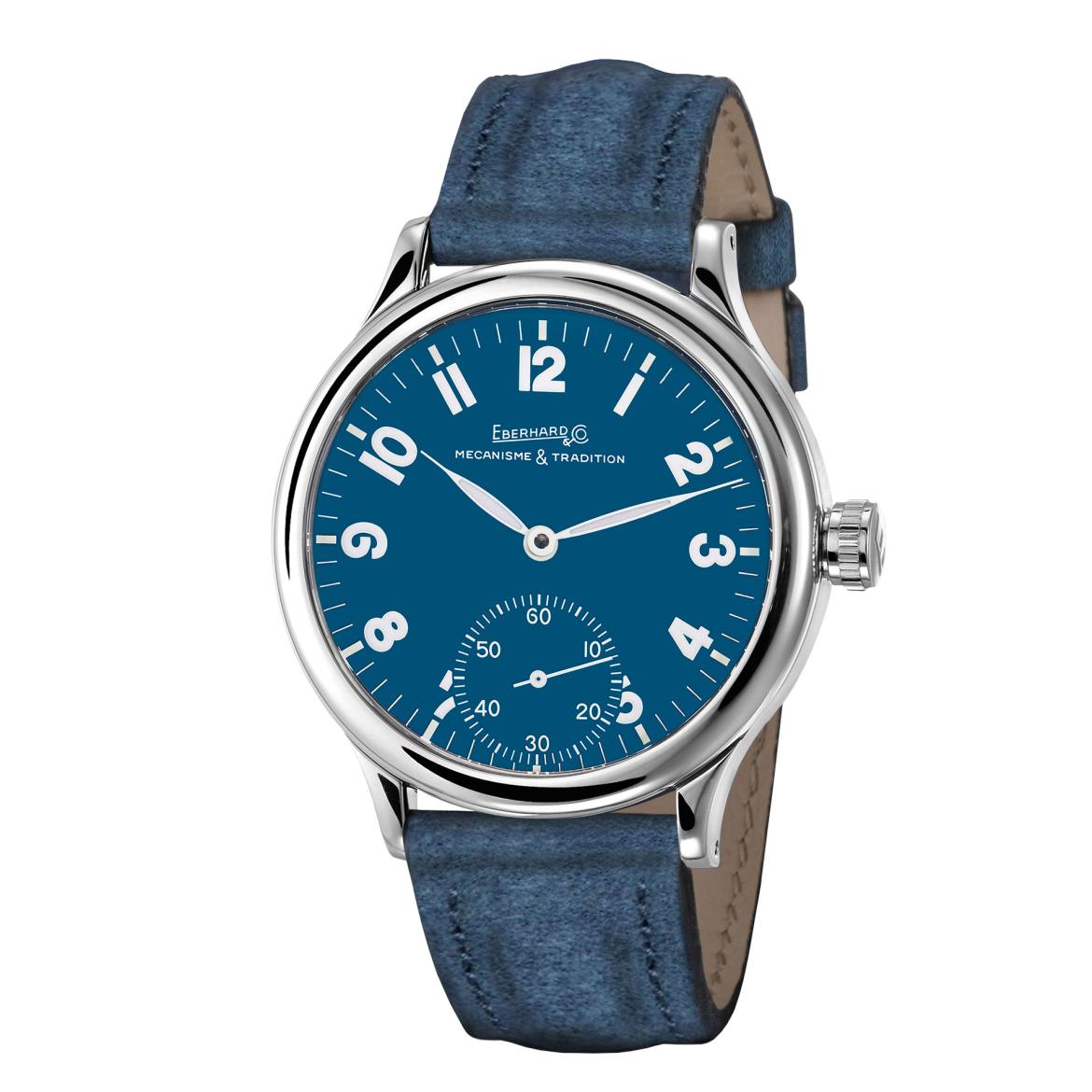 Eberhard & Co. Traversetolo & Traversetolo Vitré Blue Dial ref. 21116.22 and ref. 21120.22