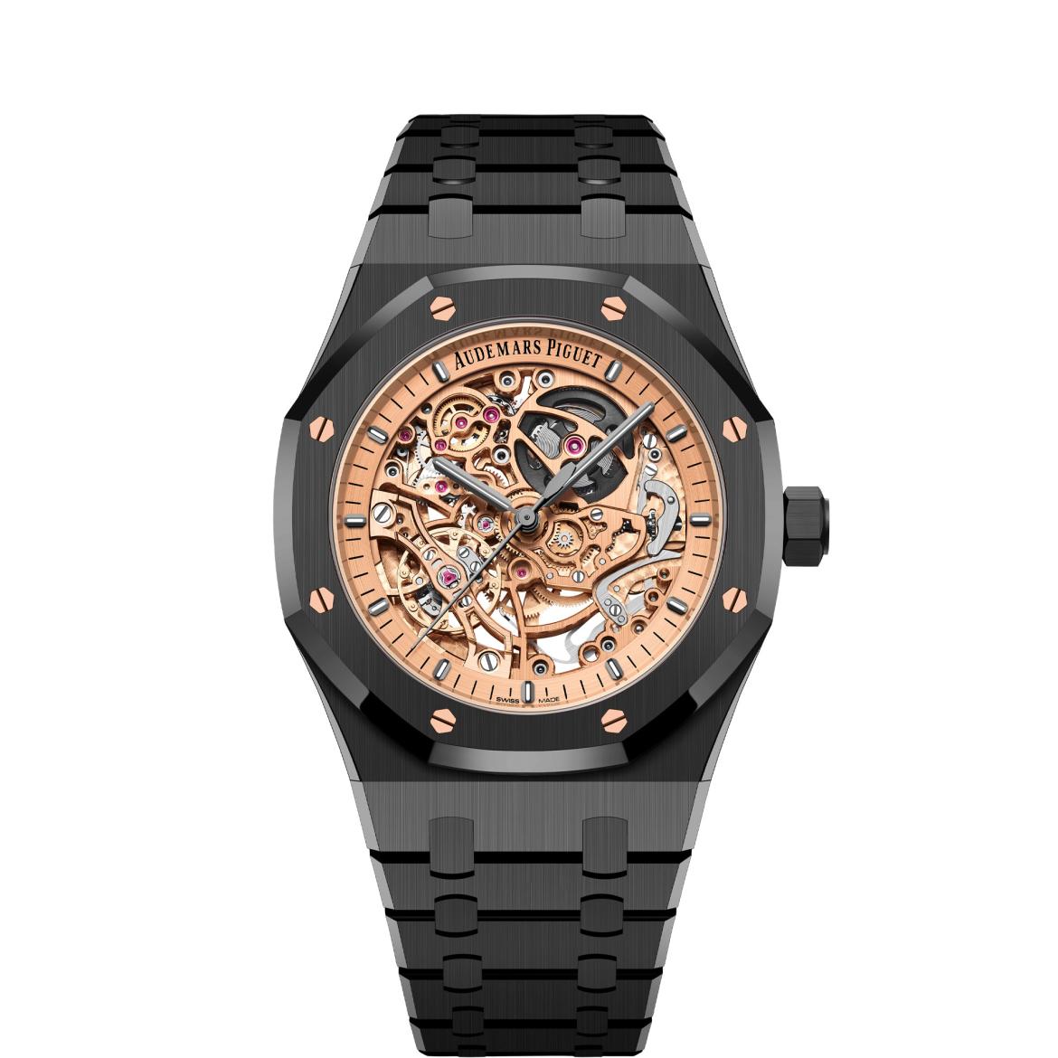 Audemars Piguet Royal Oak Double Balance Wheel Openworked 41 mm in steel, ceramic and gold