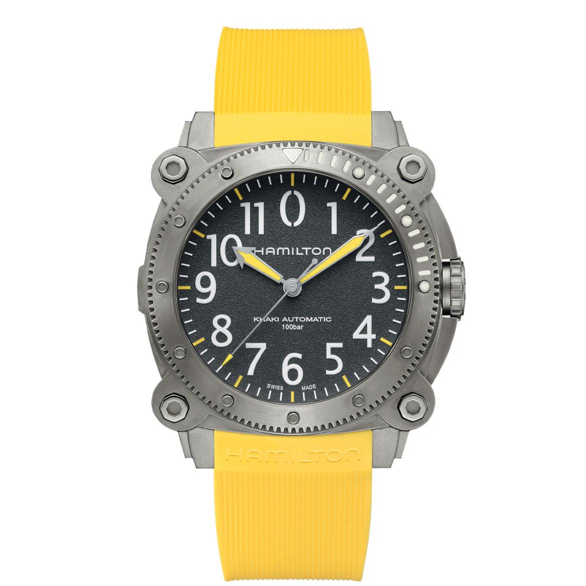 Hamilton Khaki Navy BelowZero Titanium Yellow ref. H78535380