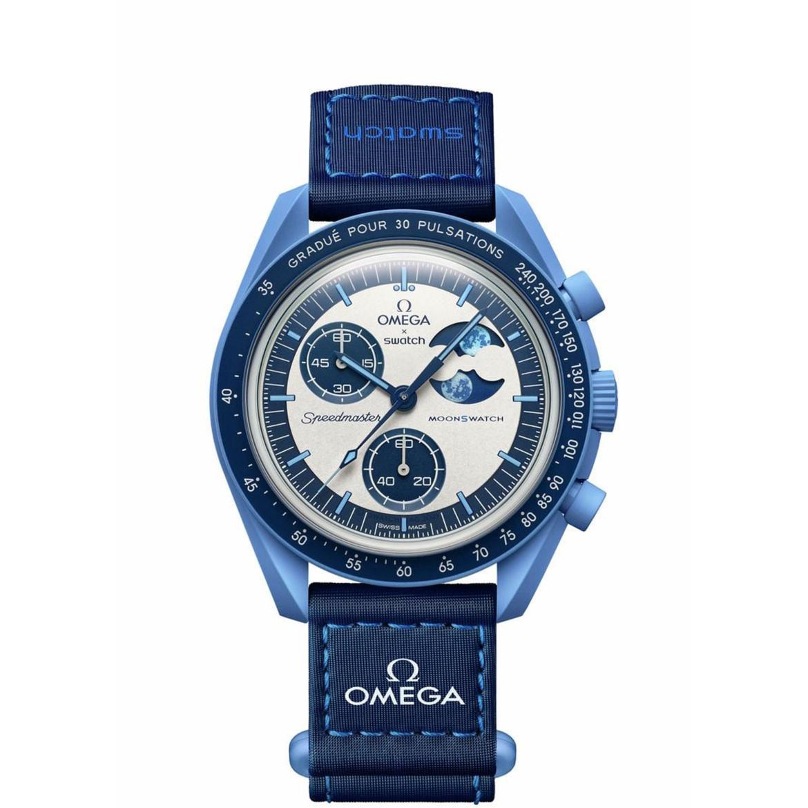 Omega x Swatch Bioceramic Moonswatch Mission to the Super Blue Moonphase ref. SO33N700