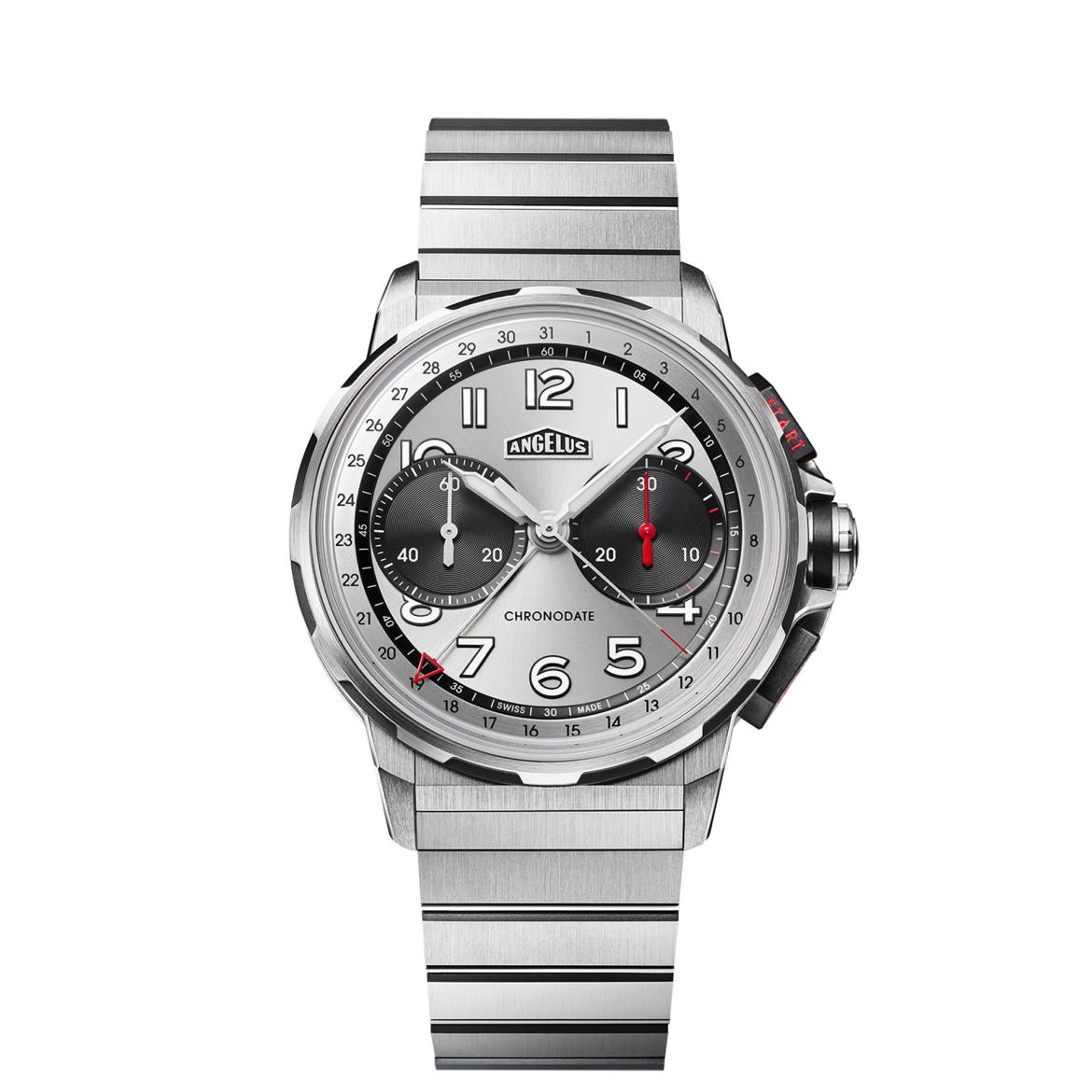 Angelus Chronodate Titanium Magnetic Silver Edition