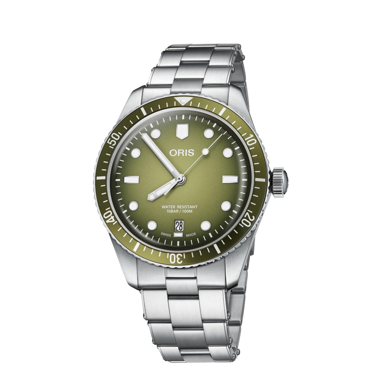 Oris Divers Sixty-Five Date 40 mm Forest Green ref. 01 733 7707 4057-07 8 20 18