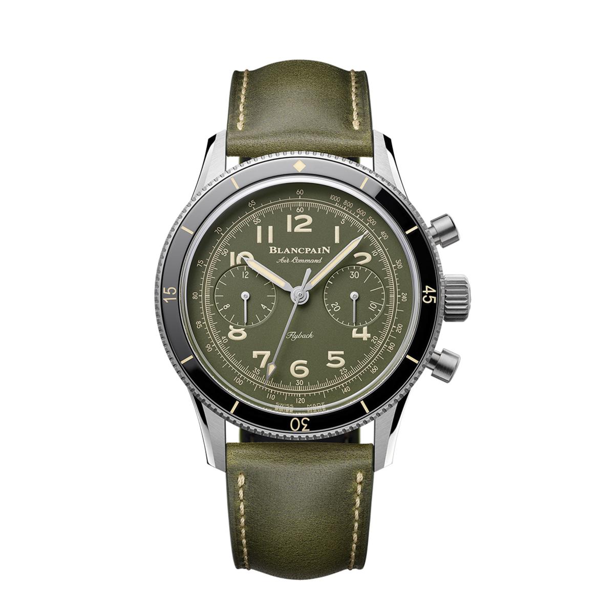 Blancpain Air Command Chronograph Titanium Green 42.5 mm ref. AC02-12B53-63