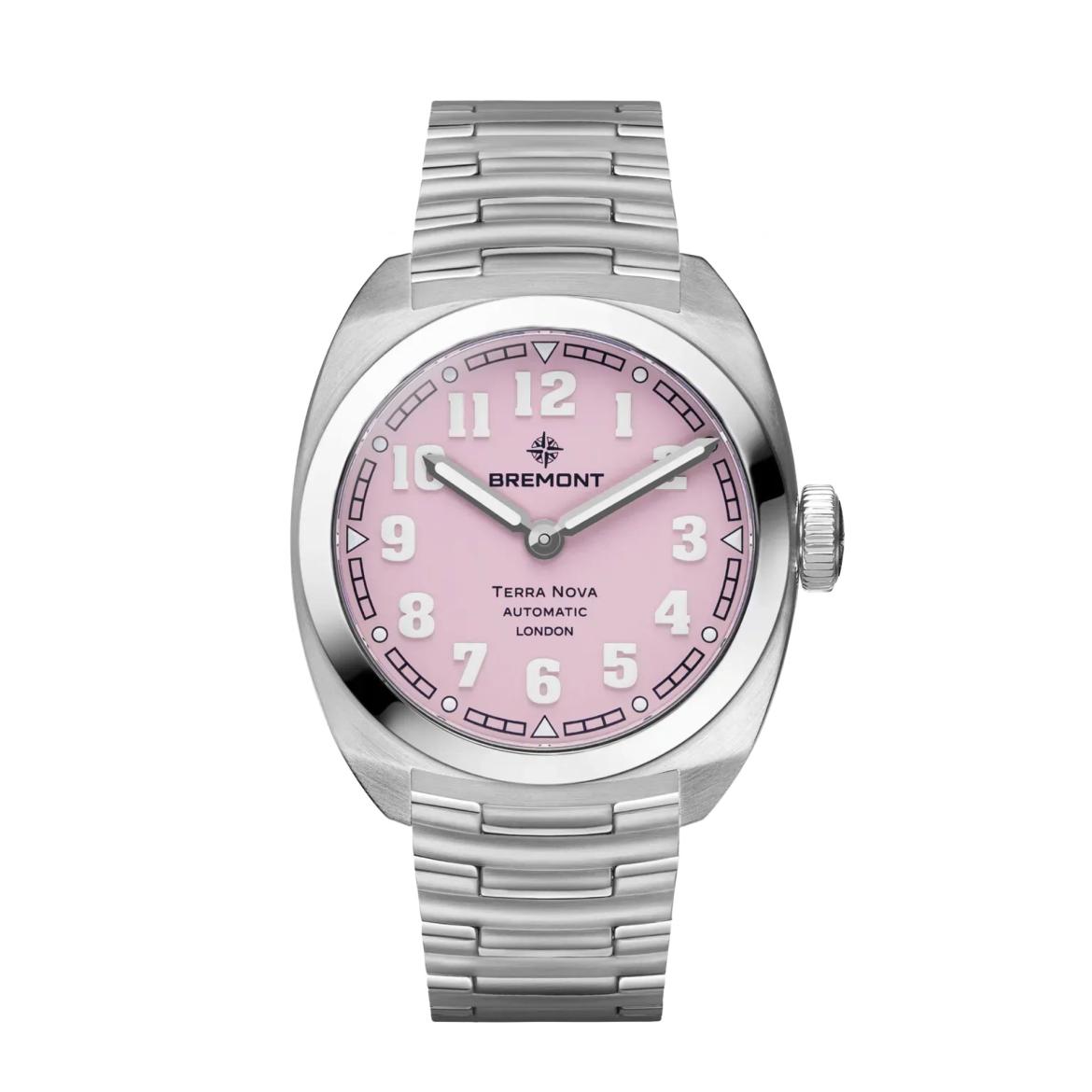 Bremont Terra Nova 38 mm Pink ref. TN38-ND-SS-PK-B