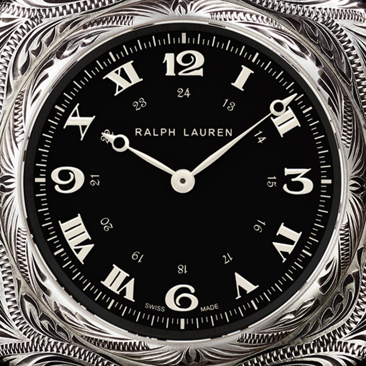 Ralph Lauren American Western Black Cushion Dial ref. 4689 dial