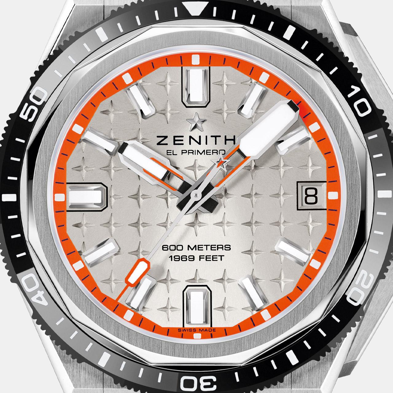 Zenith Defy Extreme Diver Silvery-white Dial ref. 95.9600.3620/01.I300 dial