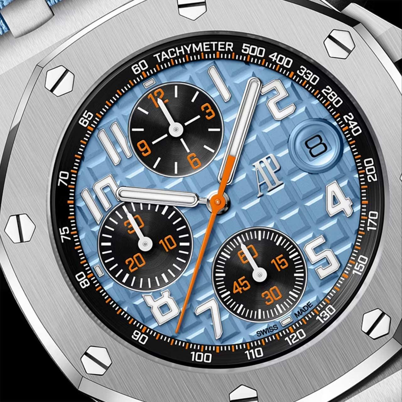 Audemars Piguet Royal Oak Offshore Selfwinding Chronograph 42 mm Blue-Black ref. 26238ST.OO.A340CA.01 dial