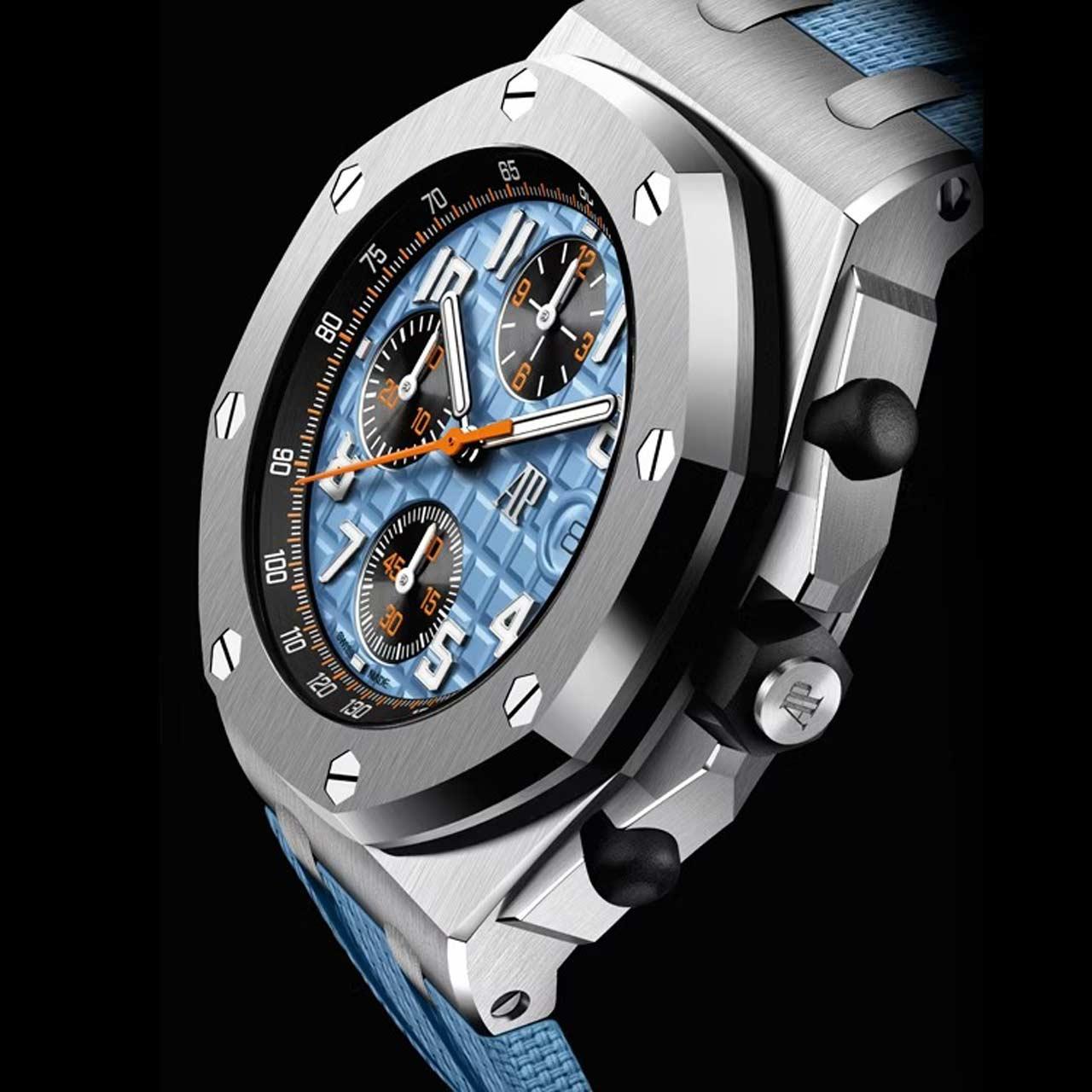 Audemars Piguet Royal Oak Offshore Selfwinding Chronograph 42 mm Blue-Black ref. 26238ST.OO.A340CA.01 side