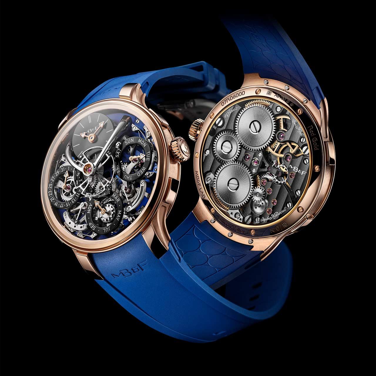 MB&F LM Perpetual EVO Silicon Valley Edition ref. 07.RR.BU front and back