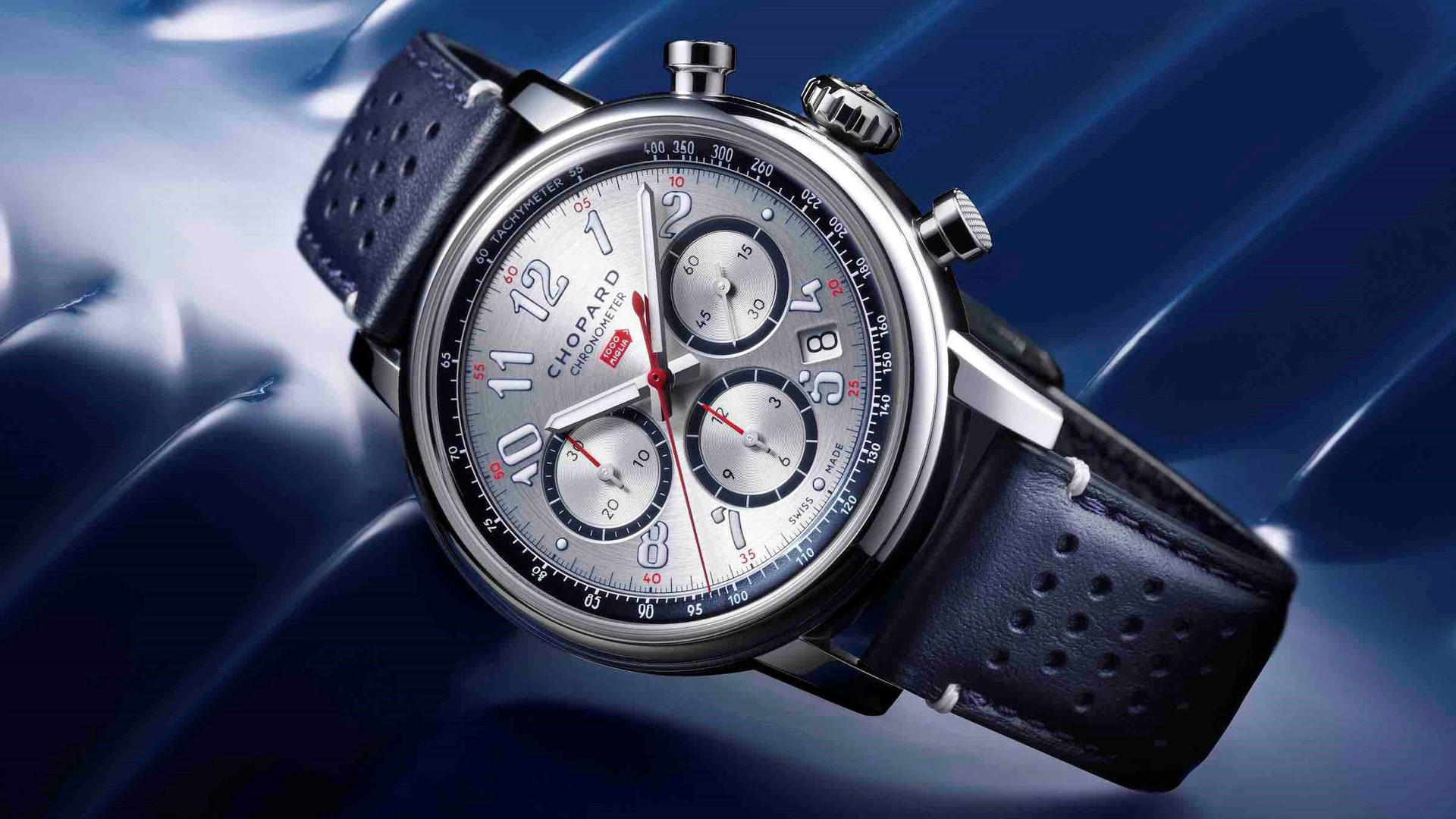 Chopard Mille Miglia Classic Chronograph French Limited Edition ref. 168619-3007 side