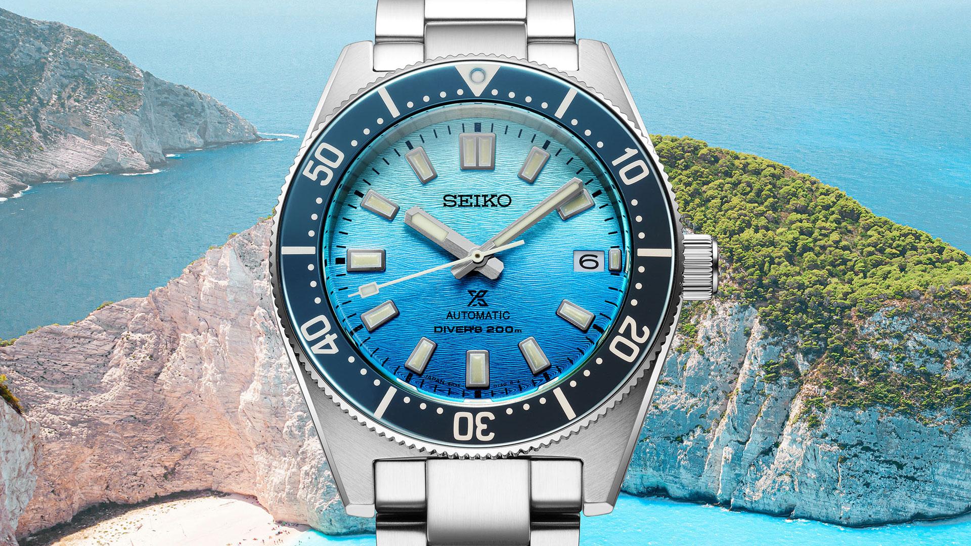 Seiko Prospex Limited Edition 1965 Recreation ref. SPB473J1 front gradation island blue