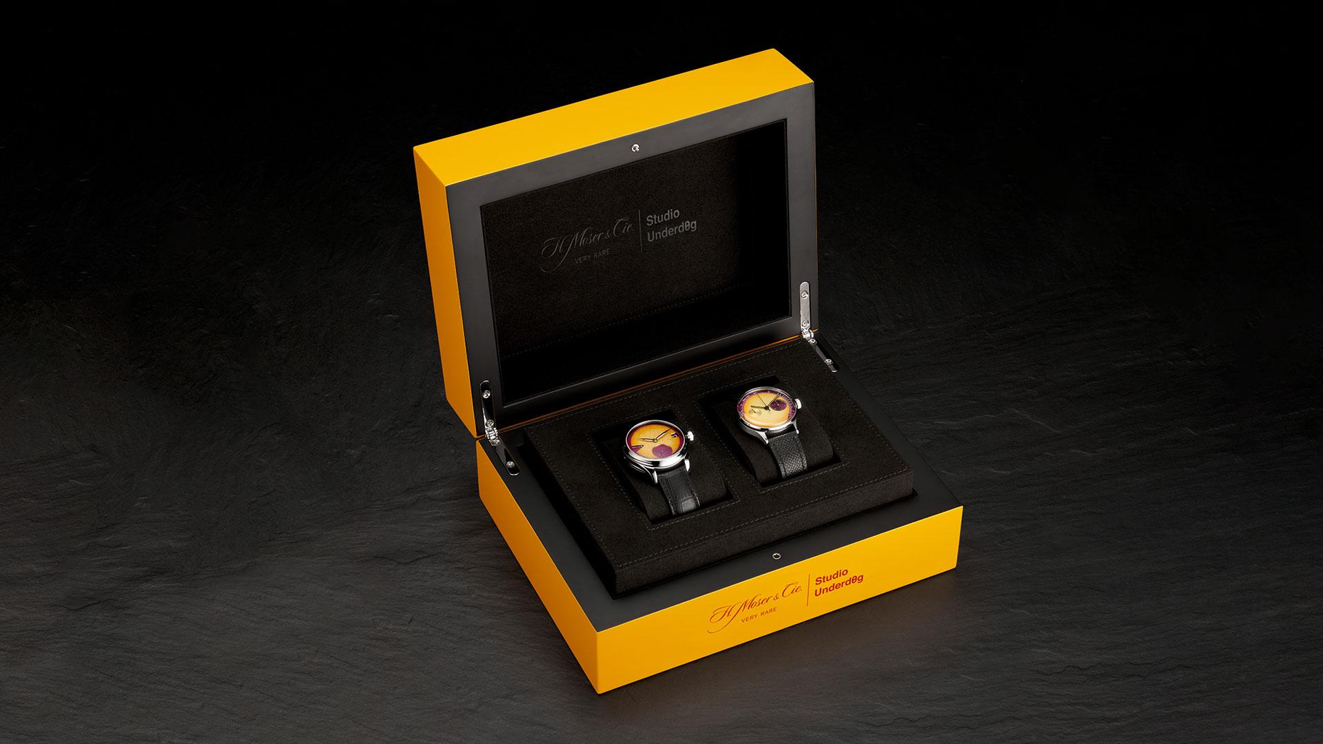 H. Moser & Cie. Studio Underdog Passion Fruit models box