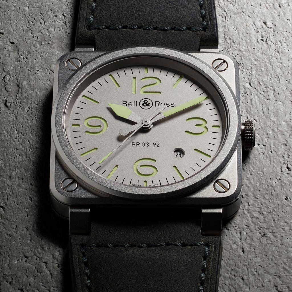 Uhr Röhrenstange Röhrenstange & Schrauben Für Bell & Ross BR-03-92 / 03-94 – Schwarz PVD, 30mm Bandstange Für BR-03-92 03-94