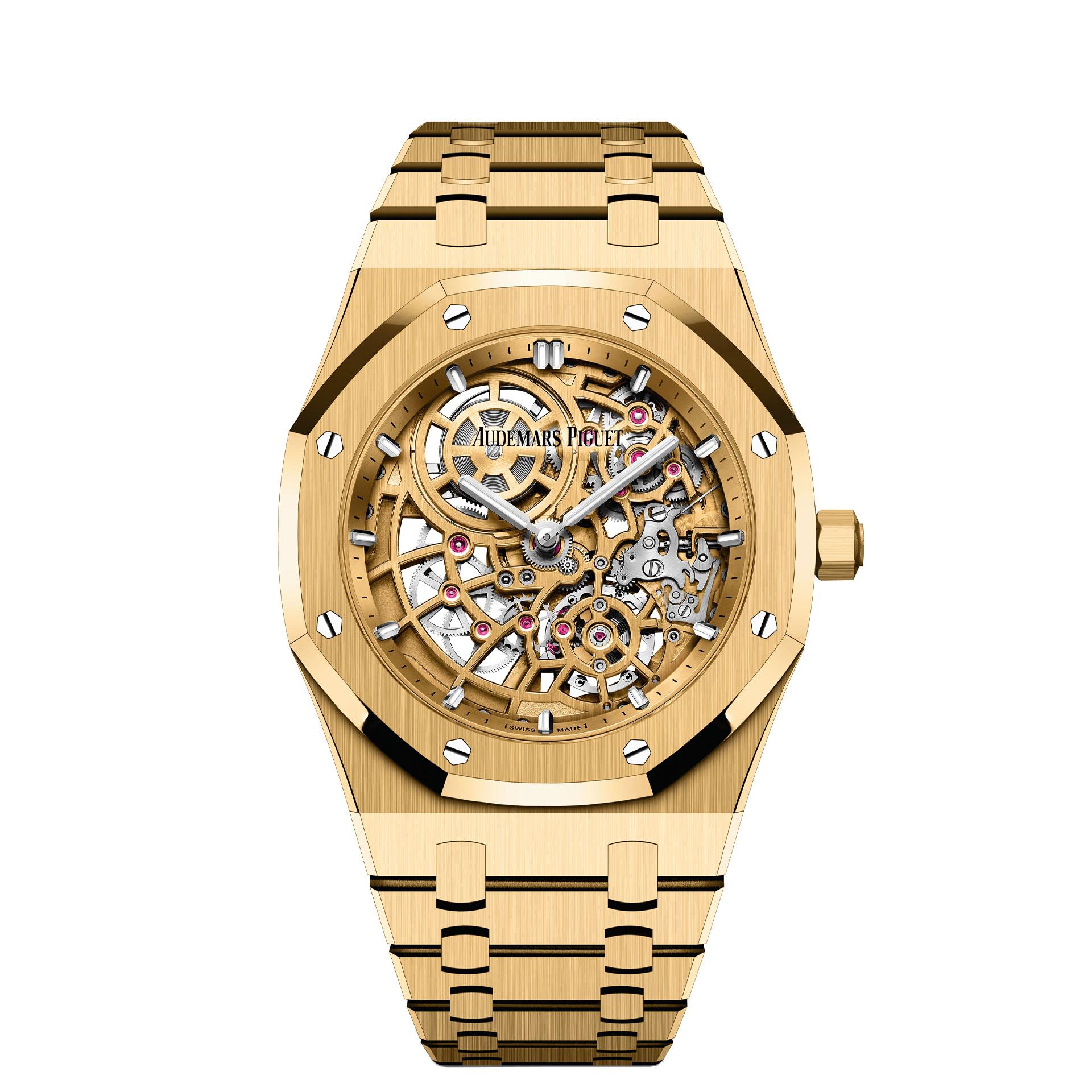 Audemars Piguet Royal Oak Jumbo Extra-Thin Openworked Yellow