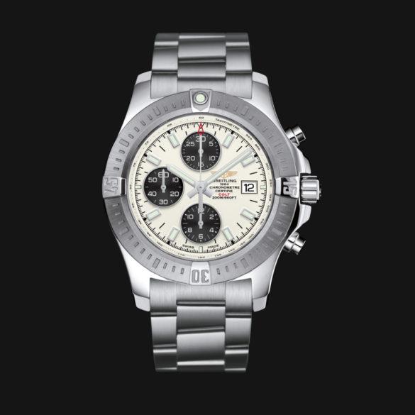 Breitling Colt Chronograph Automatic Steel Stratus Silver