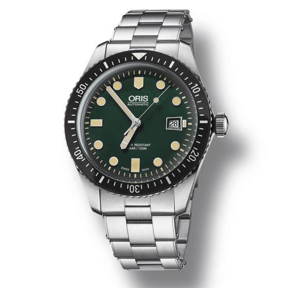 Oris Divers Sixty-Five Green Edition steel