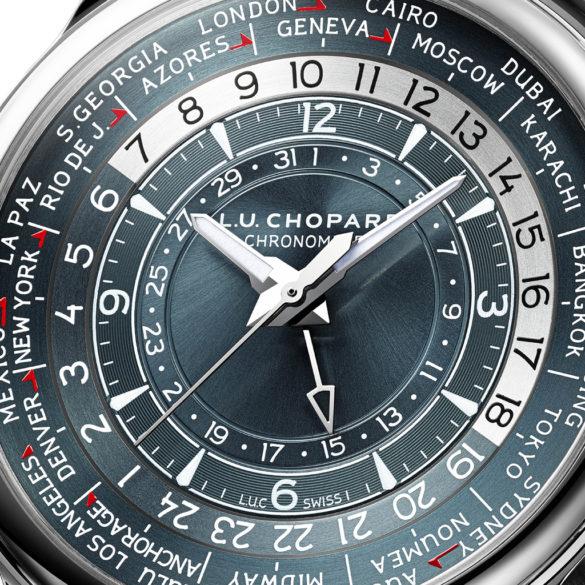 Chopard L.U.C Time Traveler One platinum detail