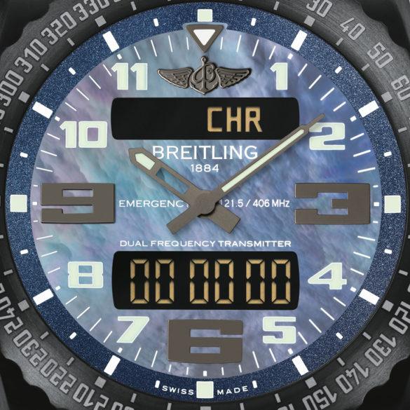 Breitling Professional Emergency Night Mission 2016 blue detail