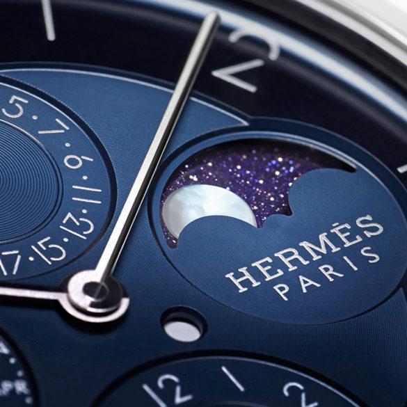 Hermès Slim D’Hermès Quantième Perpétuel Platine detail