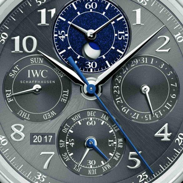 IWC Da Vinci Perpetual Calendar Chronograph stainless steel dial