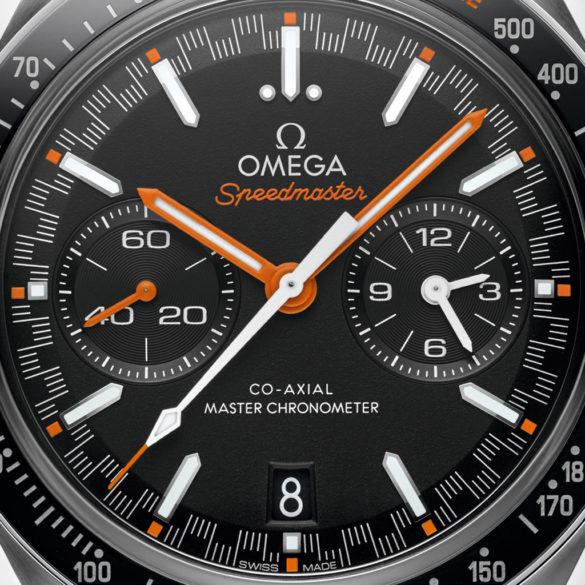 Omega Speedmaster Moonwatch Automatic Master Chronometer dial