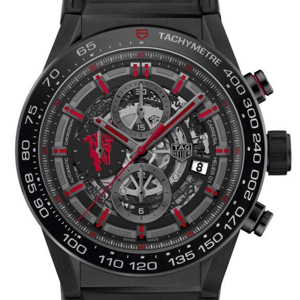 TAG Heuer Carrera Heuer 01 Manchester United Special Edition dial