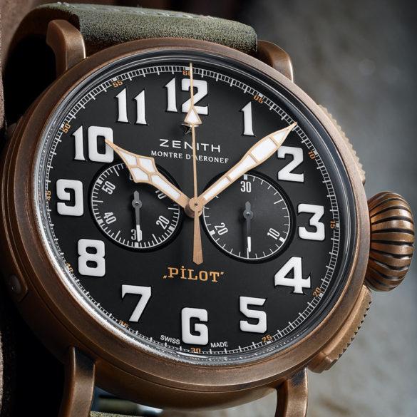 Zenith Heritage Pilot Extra Special Chronograph close-up