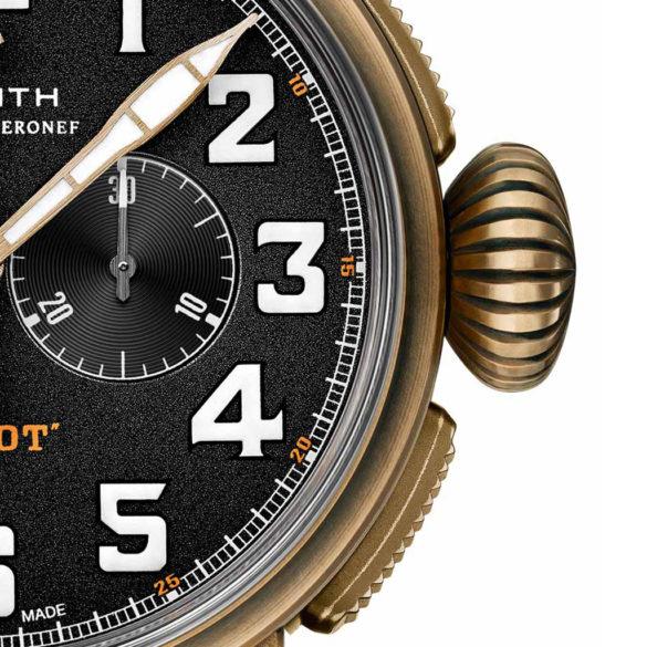 Zenith Heritage Pilot Extra Special Chronograph crown