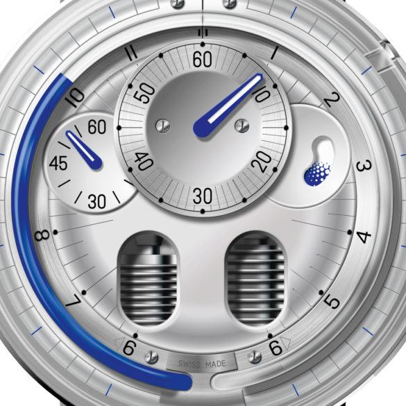 HYT H0 silver dial