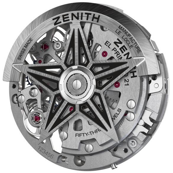 Zenith Defy El Primero 21 movement El Primero 9004 back