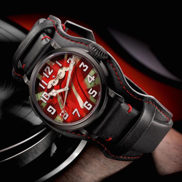 Zenith Pilot Type 20 GMT Tribute to the Rolling Stones side