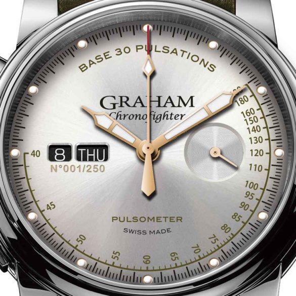 Graham Chronofighter Vintage Pulsometer Ltd silver dial