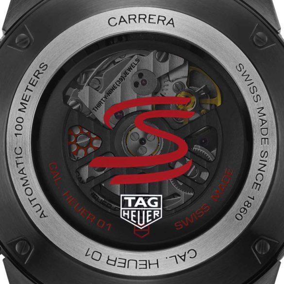 TAG Heuer Carrera Heuer 01 Ayrton Senna Limited Edition back