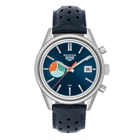 TAG Heuer Limited Edition Carrera Skipper for Hodinkee leather blue