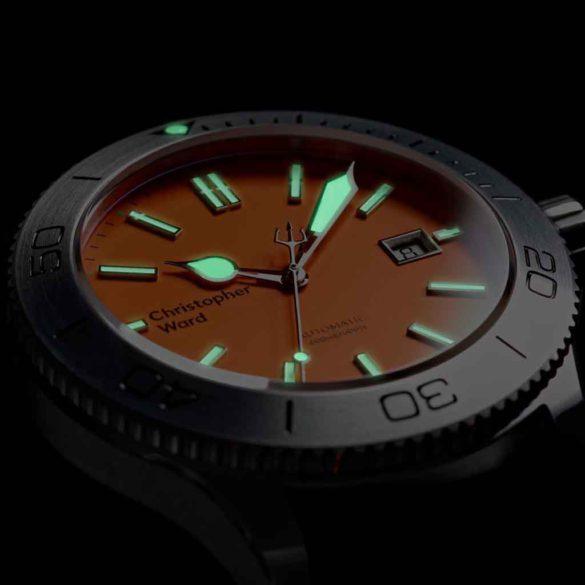 Christopher Ward C60 Trident 316L Limited Edition dial dark