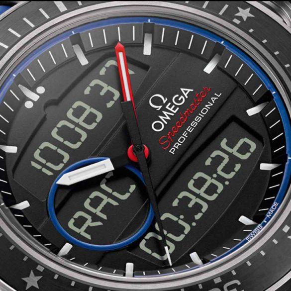 Omega Speedmaster X-33 Regatta Chronograph ETNZ 318.92.45.79.01.001 dial