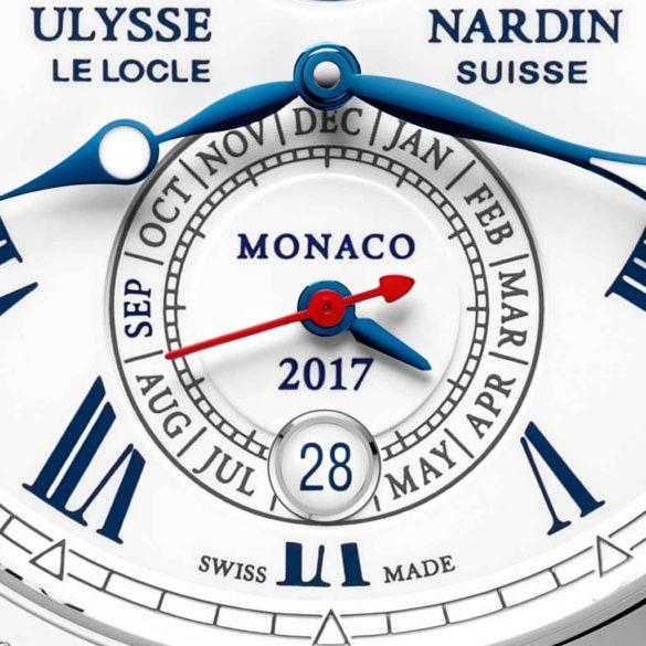 Ulysse Nardin Marine Chronometer Annual Calendar Monaco 1133-210LE-3/40-MON dial date