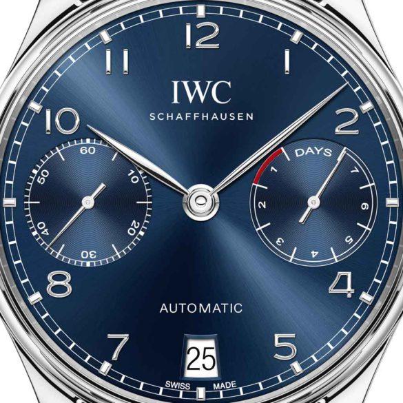 IWC Portugieser Automatic Blue Dial IW500710 dial