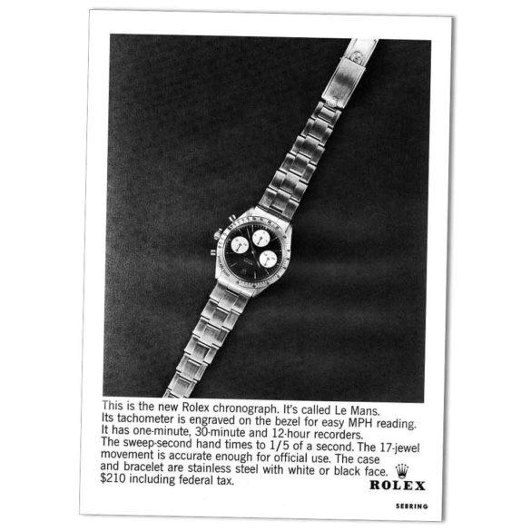 Rolex Cosmograph Le Mans (advertisement from 1963)
