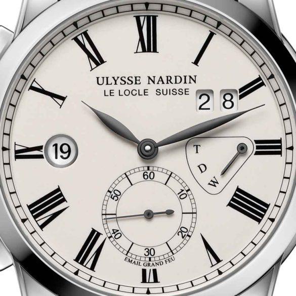 Ulysse Nardin Classic Dual Time Enamel Boutique Edition 3243-132/E1-BQ dial