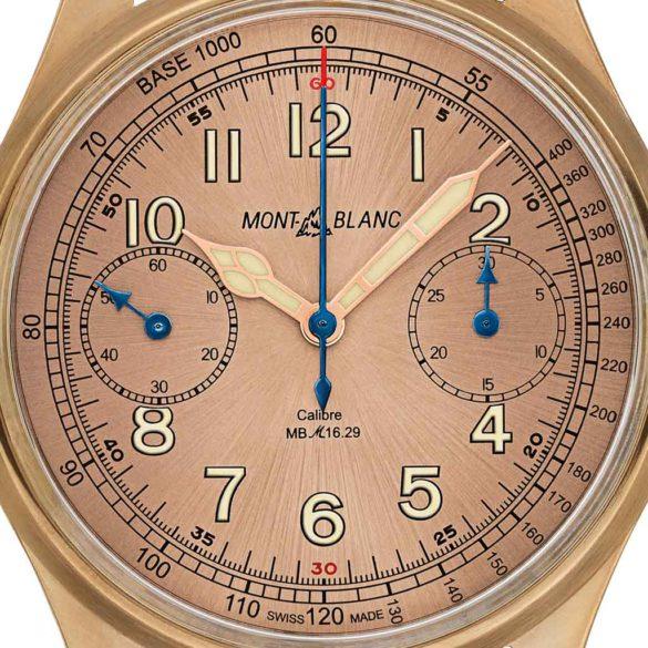 Montblanc 1858 Chronograph Tachymeter Limited Edition 100 117064 dial