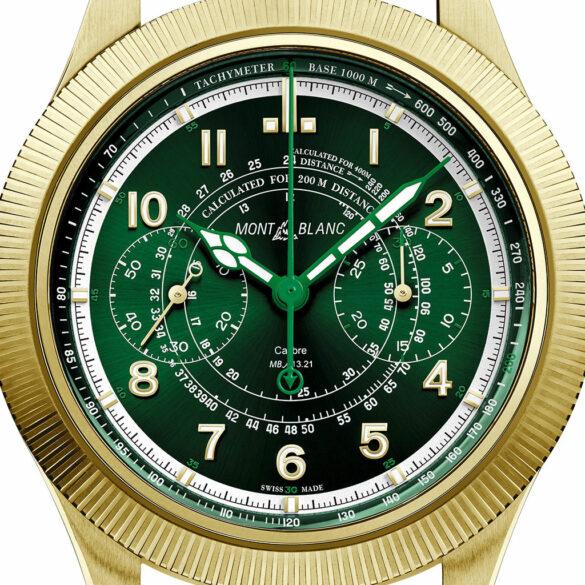 Montblanc 1858 The Unveiled Timekeeper Minerva green gold dial