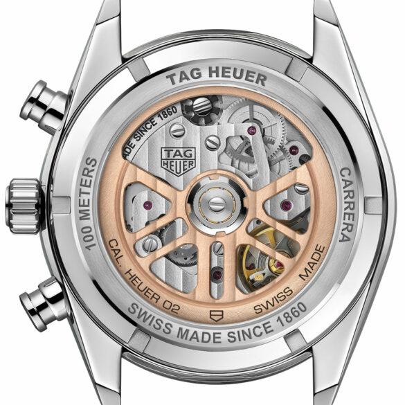 TAG Heuer Carrera Chronograph 42 mm back (2023 model)
