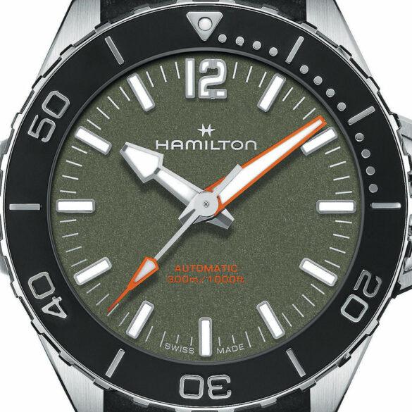 Hamilton Khaki Navy Frogman 41 mm green dial